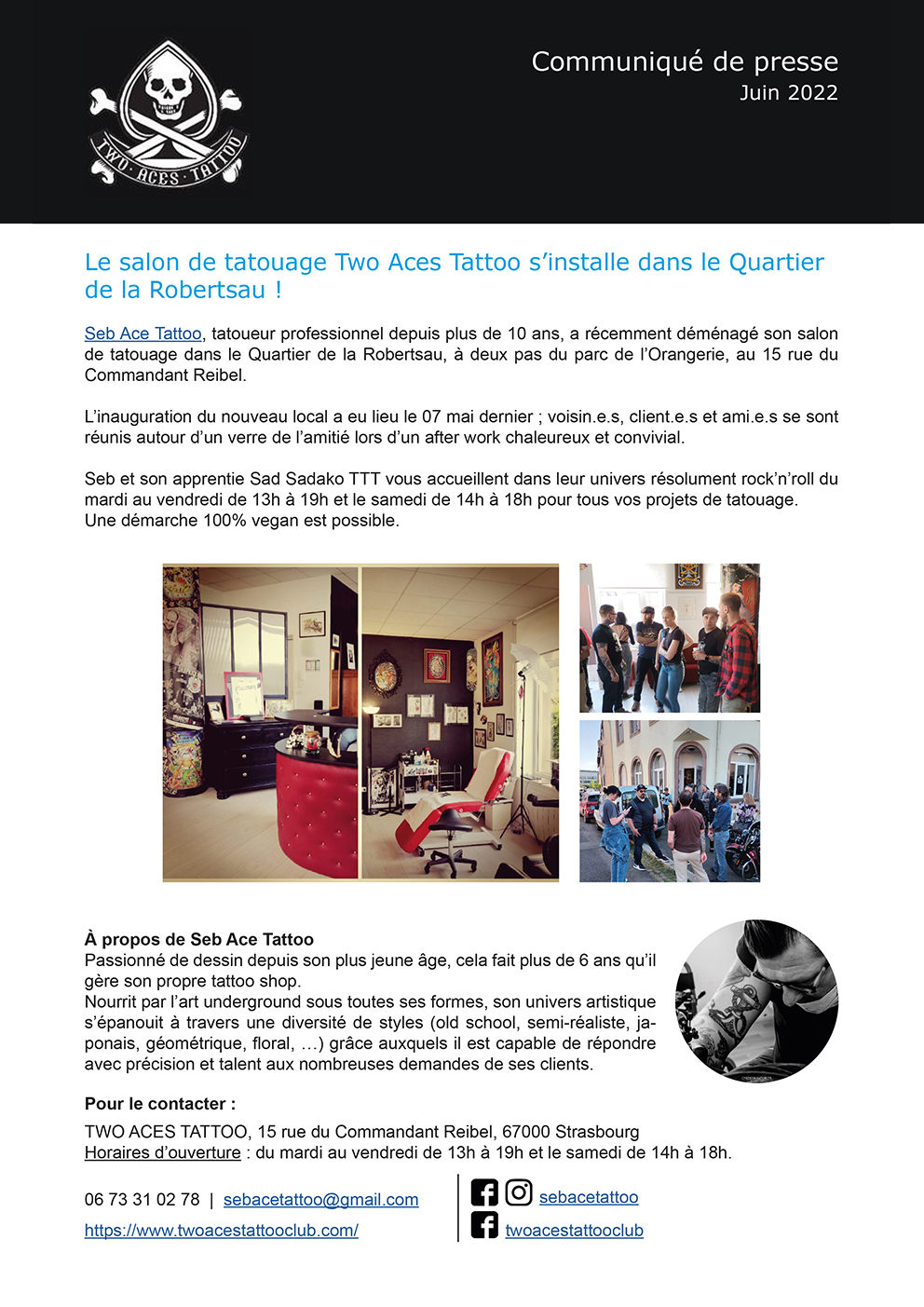 two aces tattoo strasbourg alsace marketing pour petite entreprise