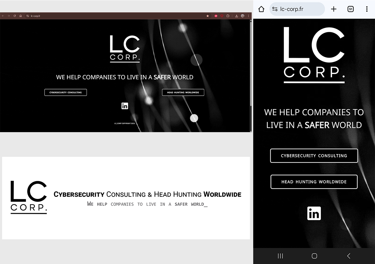 cyber security LC Corp site web alsace paris